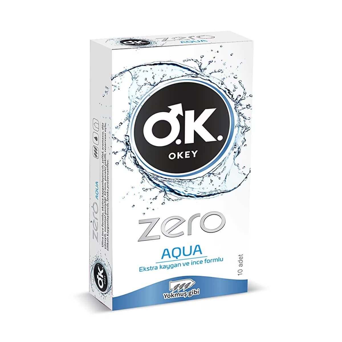 Okey Zero Aqua Prezervatif 10'lu - Gratis