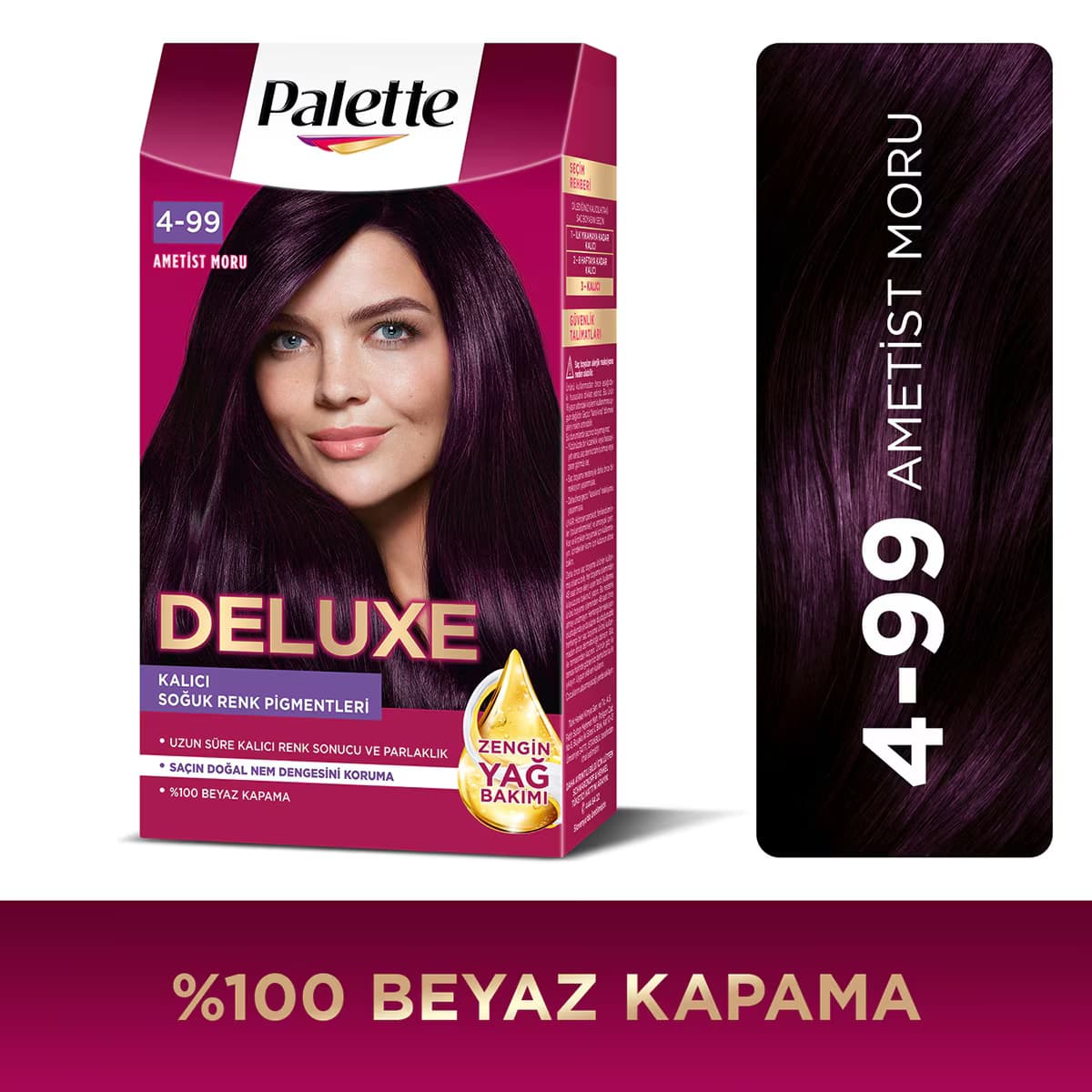 Palette Deluxe Saç Boyası 4-99 Patlıcan Moru