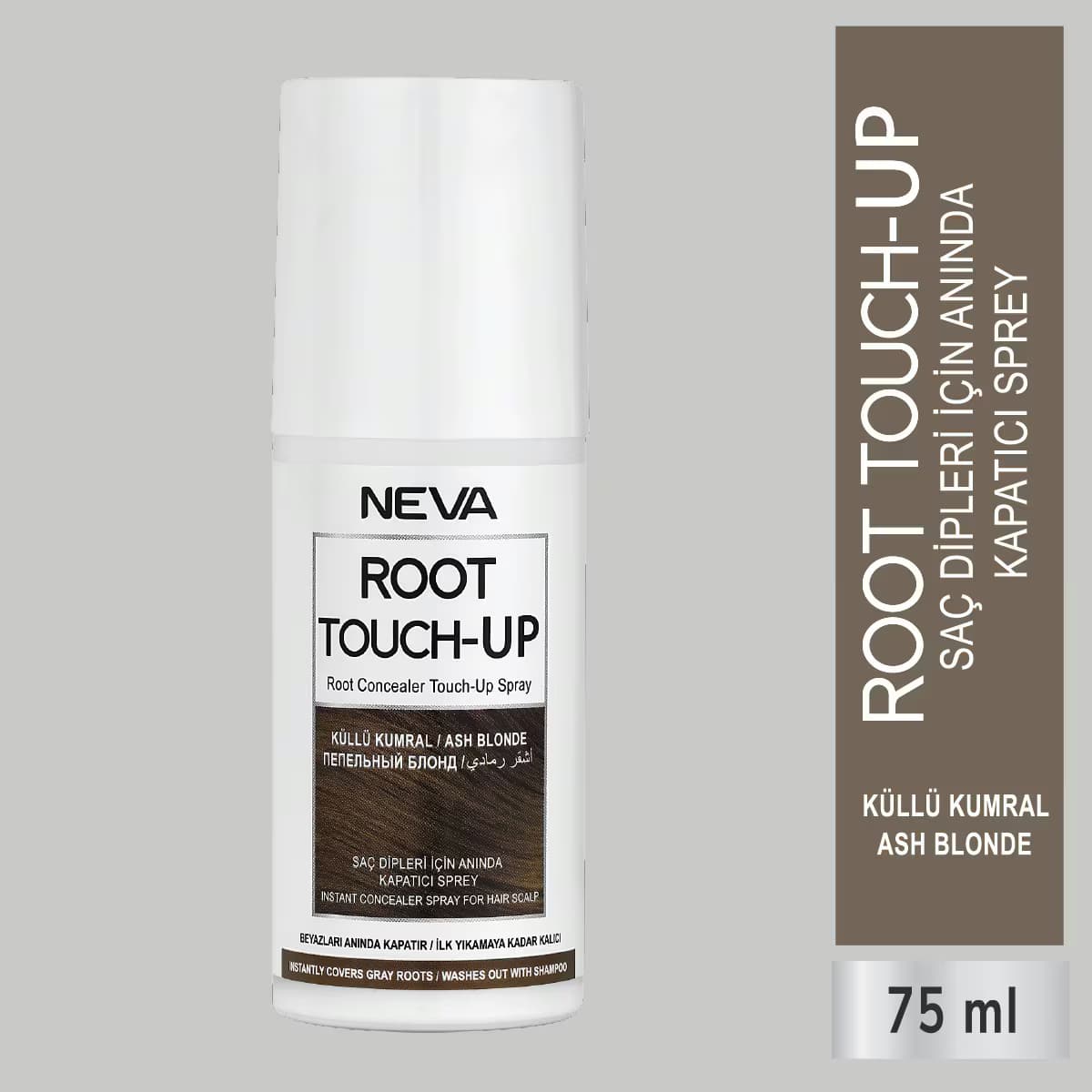 Neva Root Touch-Up Kapatıcı Sprey Küllü Kumral 75 ml