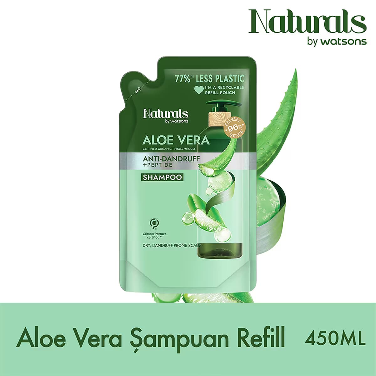 Naturals By Watsons Aloe Vera Şampuan Refill 450 ml