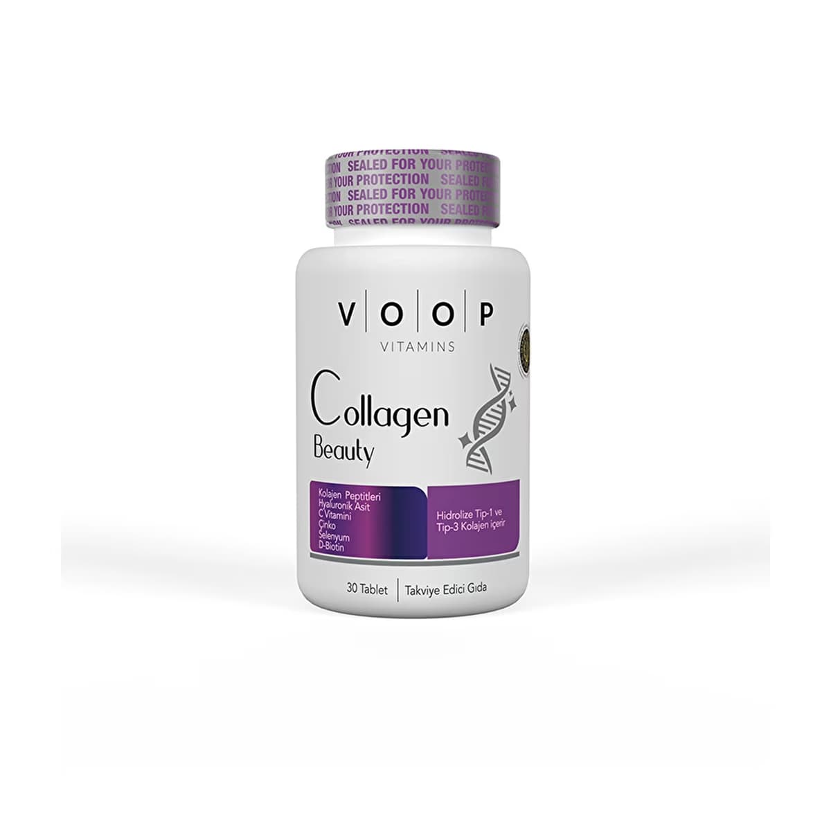 Voop Collagen Beauty Kolajen Tablet Takviye Edici Gıda 30 Tablet - Gratis