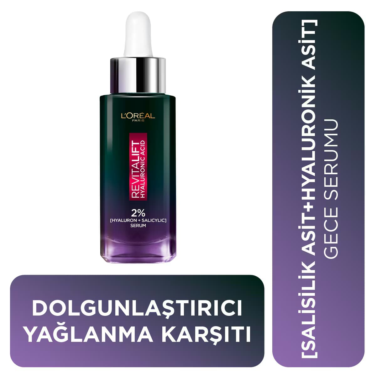 L'Oreal Paris Revitalift Yağ Karşıtı Gece Serumu 30 ml