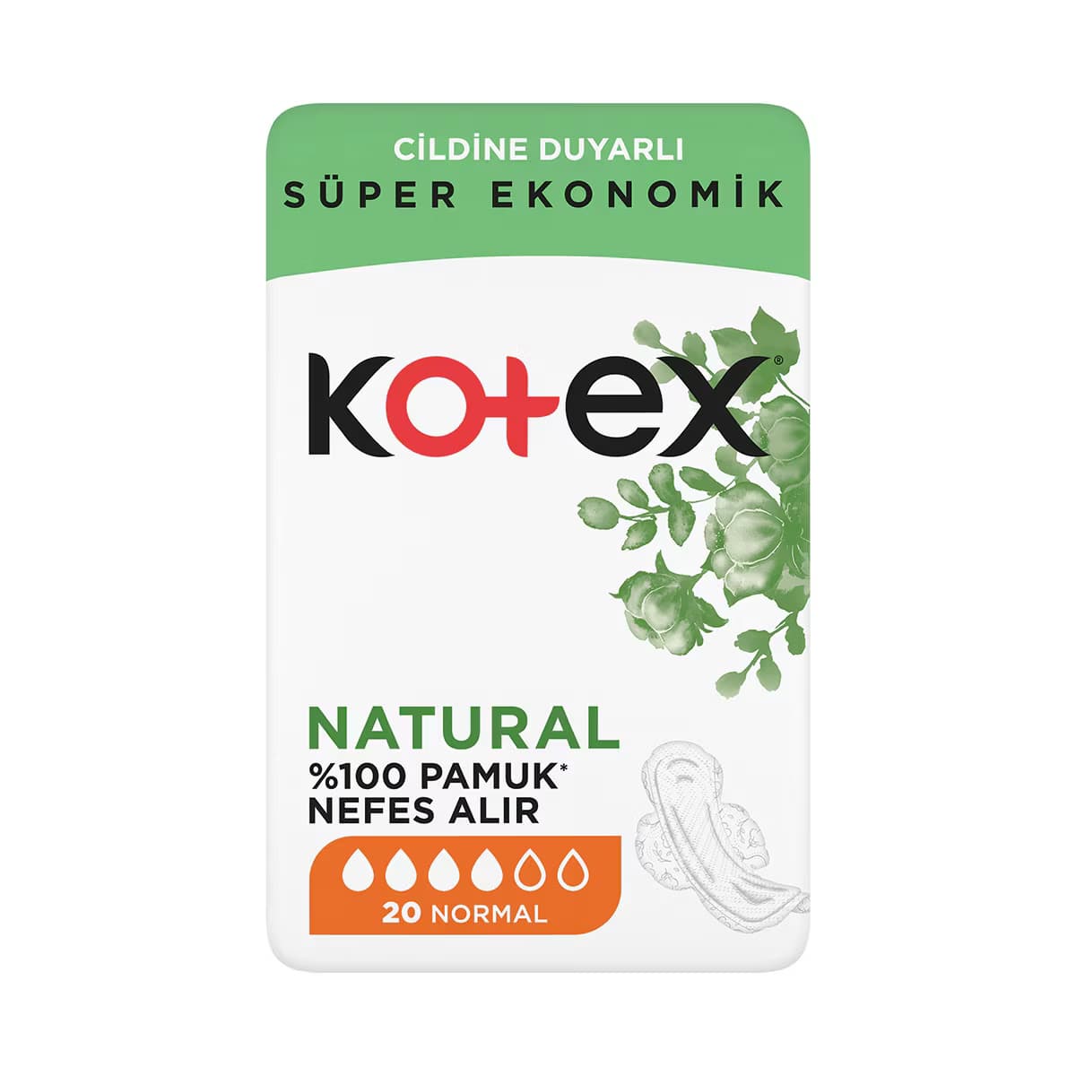 Kotex Natural Ultra Quadro Normal 20