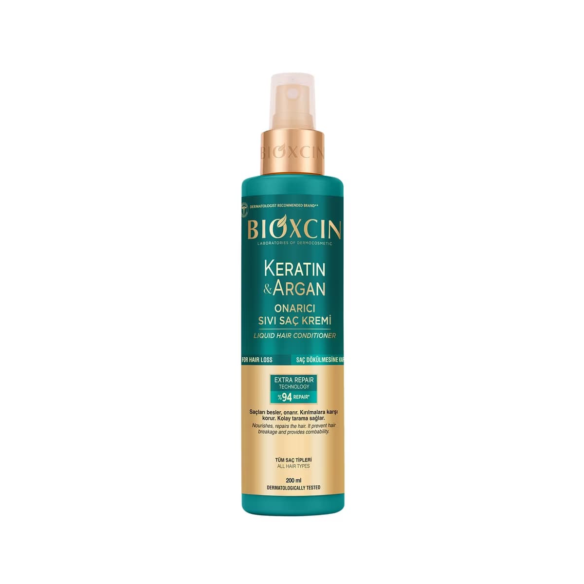 Bioxcin Keratin & Argan Onarıcı Sıvı Saç Kremi 200 ml - Gratis