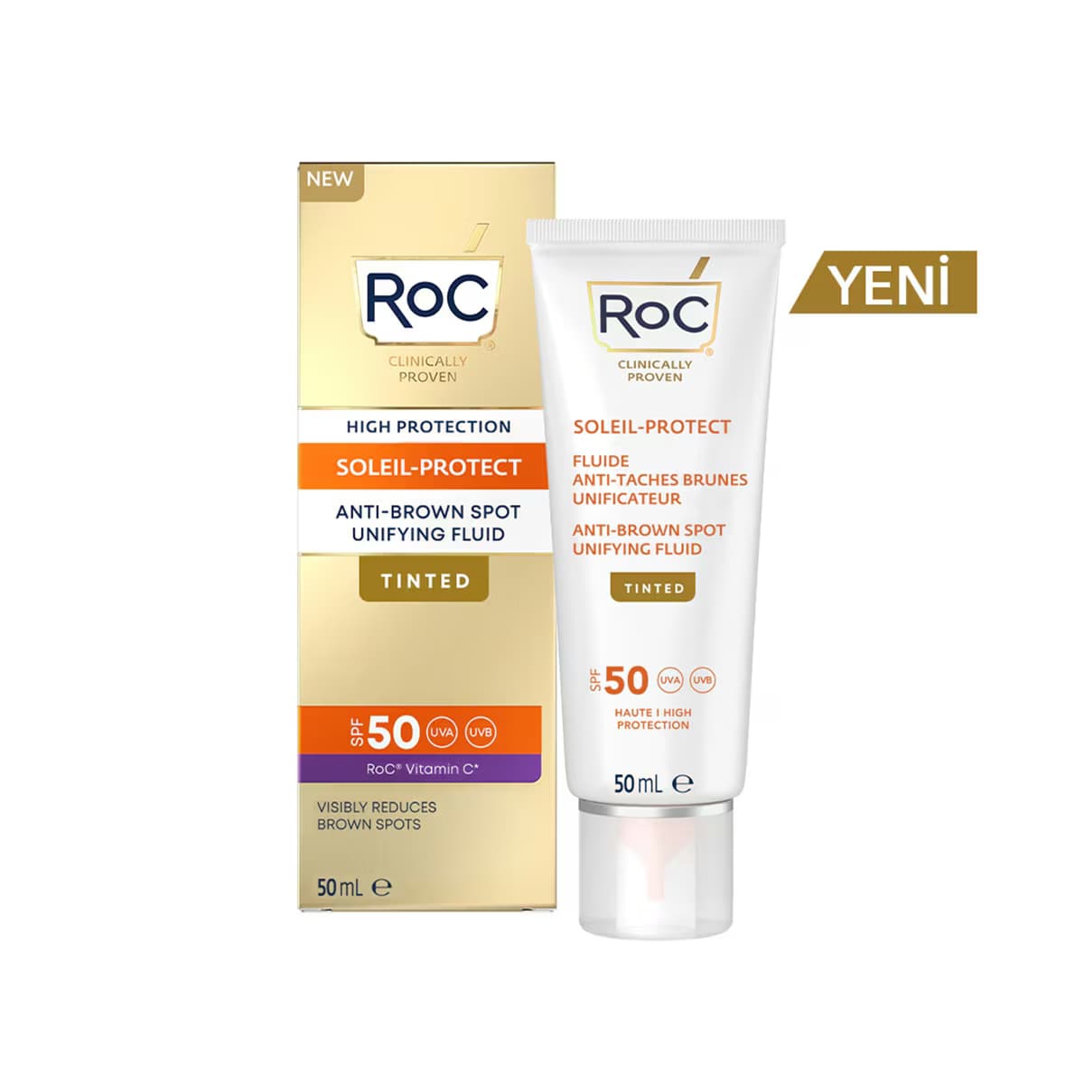 Roc Soleil-Pro Fluid Leke Karşıtı Güneş Krem SPF50 50 ml