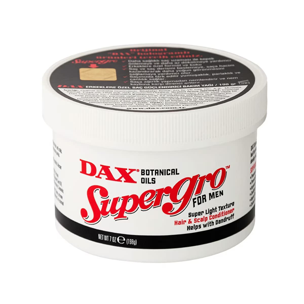 Dax Supergro Erkekler İçin Saç Bakım Yağı 198 gr - Gratis