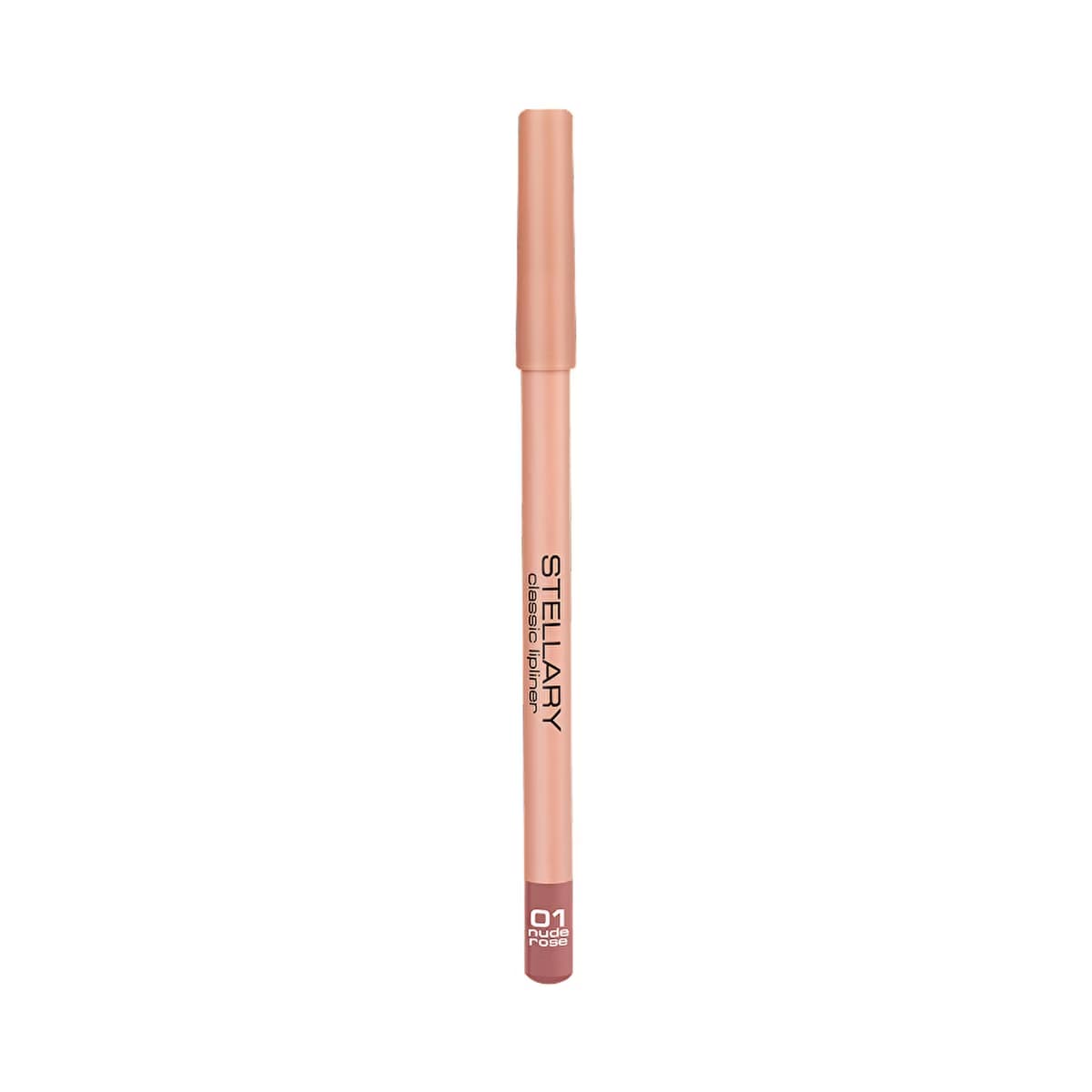 Stellary Lip Liner Dudak Kalemi 01 Nude Rose - High Pigmentation & Smooth Application - Gratis