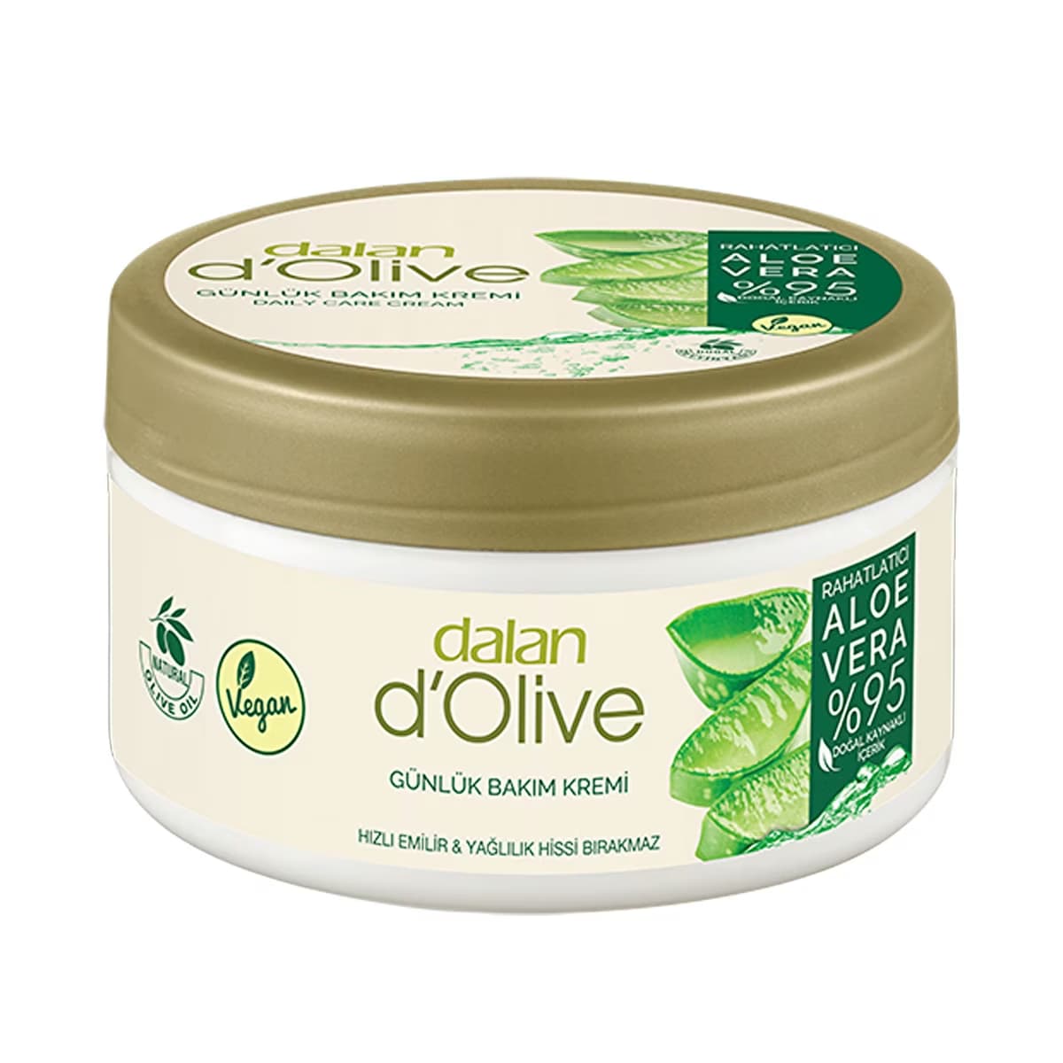 Dalan D'Olive Kavanoz Krem Aloe Vera 250 ml - Gratis