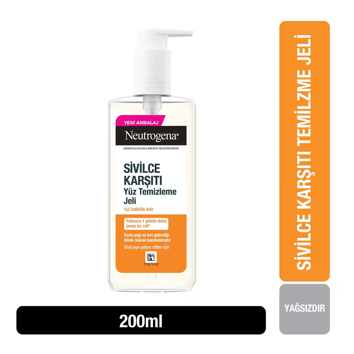 Neutrogena Sivilce Karşıtı Yüz Temizleme Jeli 200 ml