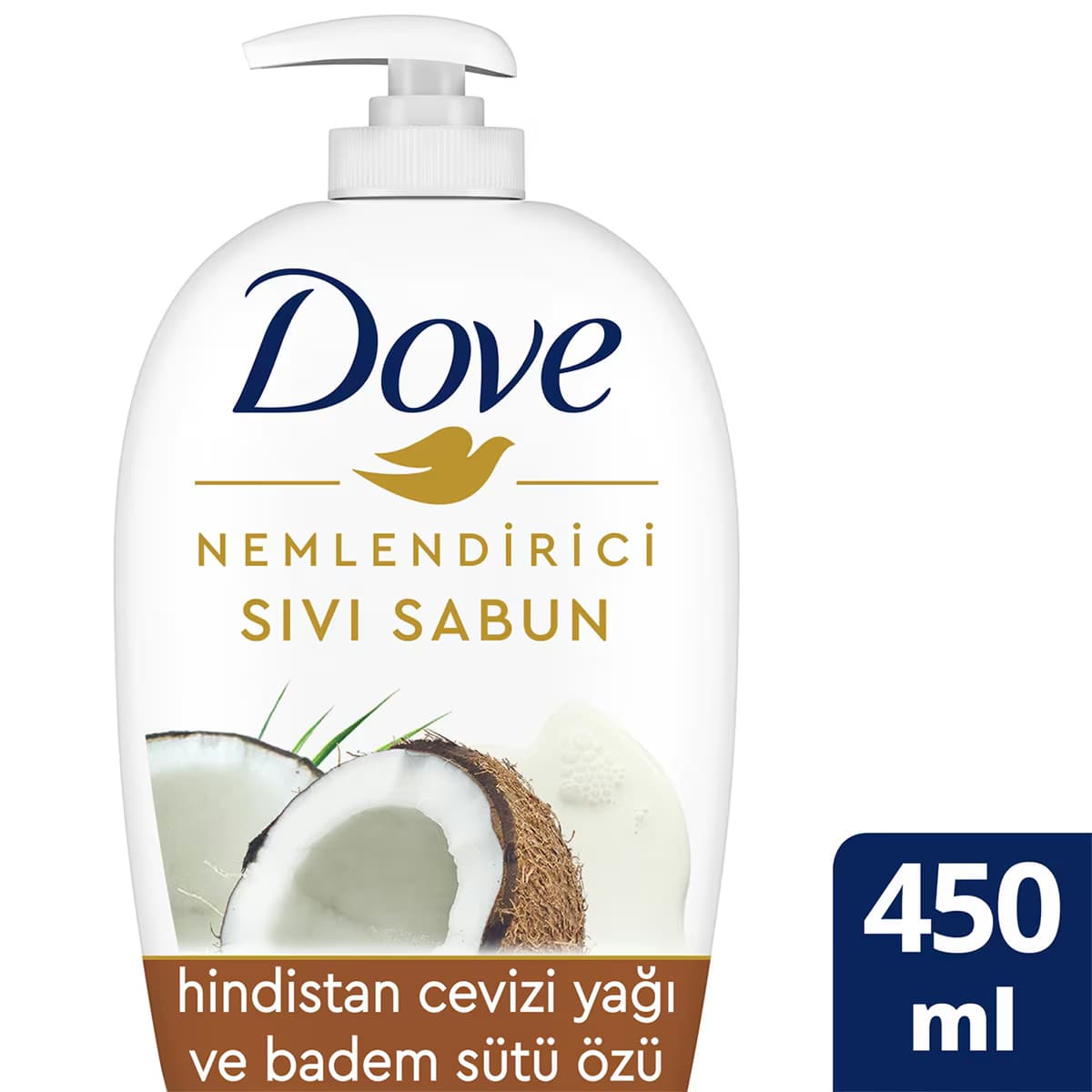 Dove Nemlendirici Sıvı Sabun HndistanCevizi Yağı Badem Sütü 450 ml