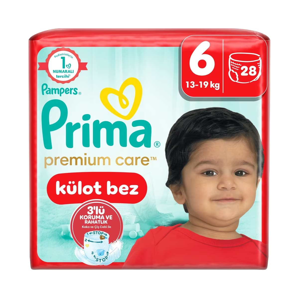 Prima Külot Bebek Bezi Premium Care 6 Numara 28 Adet - Gratis