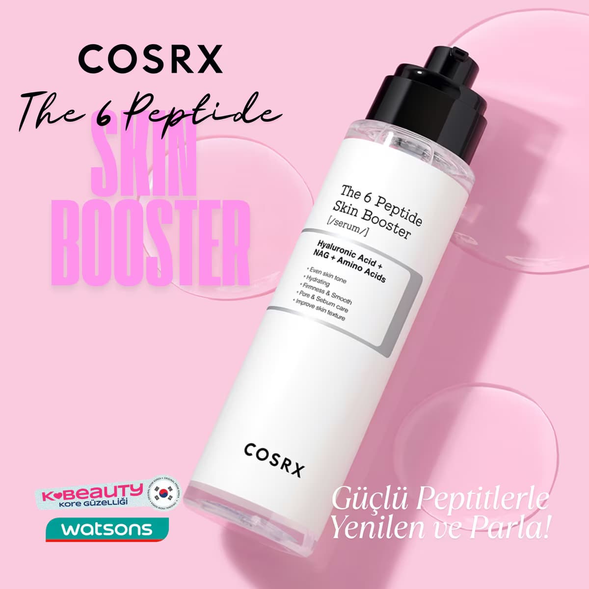 COSRX THE 6 PEPTIDE CİLT GÜÇLENDİRİCİ SERUM 150ML