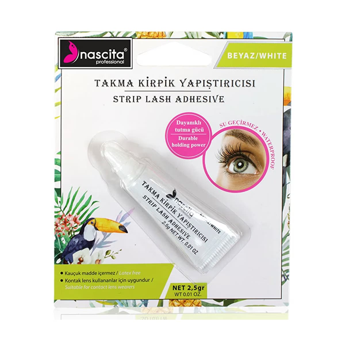 Nascita Beyaz Takma Kirpik Yapıştırıcı 2,5 gr - Gratis