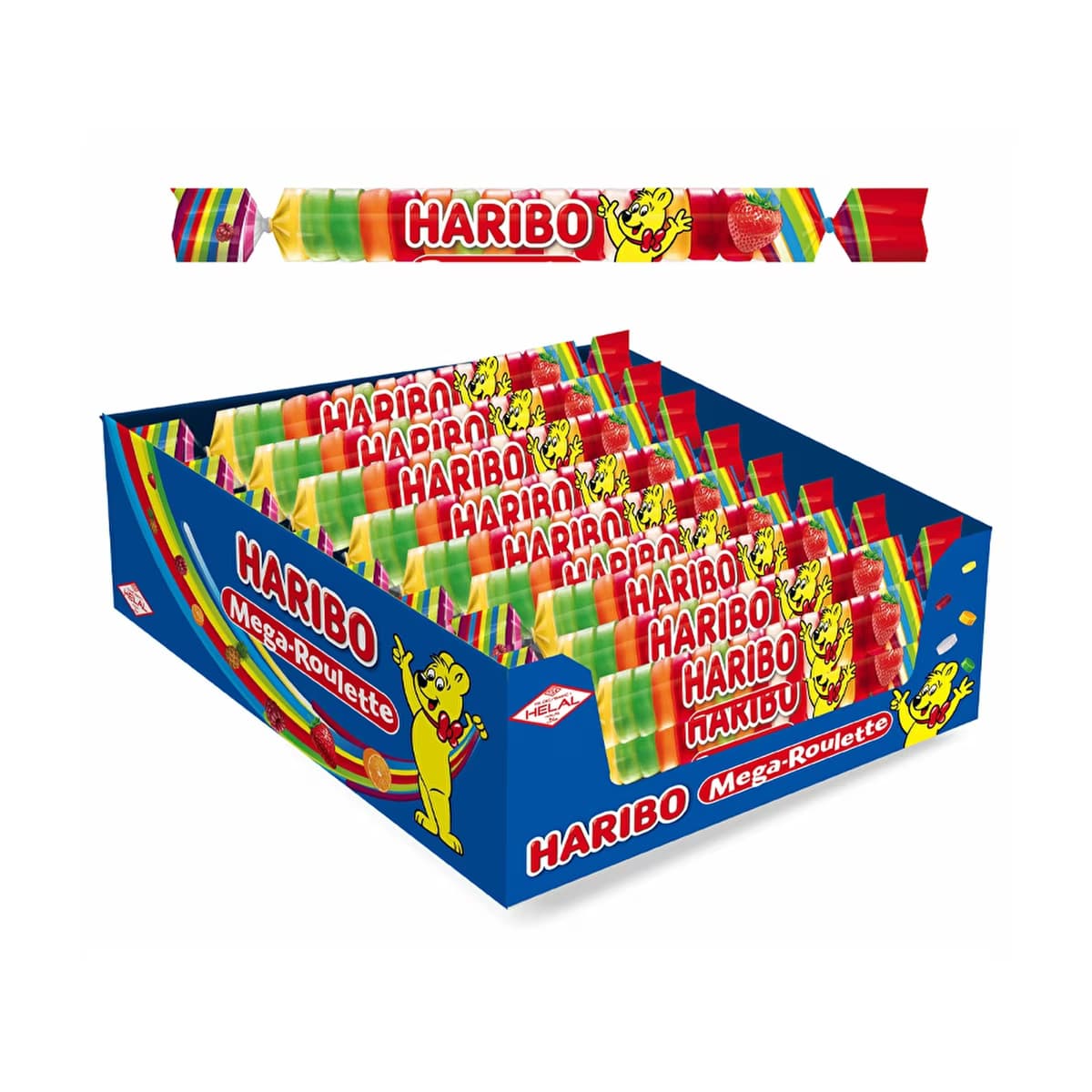 Haribo Mega Roulette Meyve Aromalı Karışık Yumuşak Şeker 45 gr - Gratis