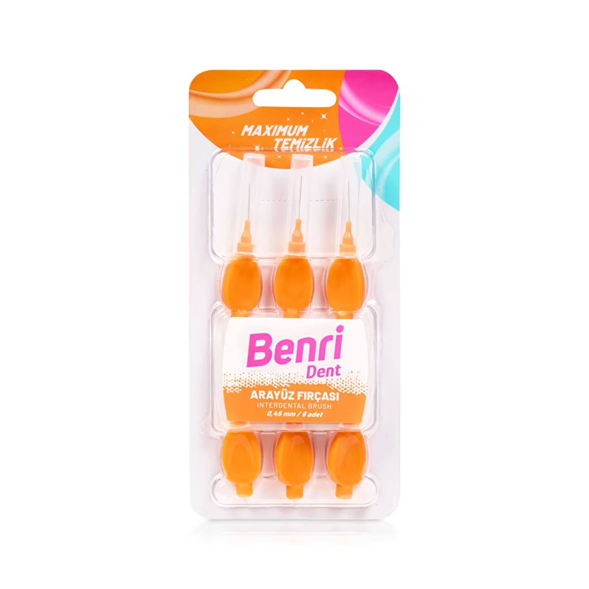 Benri Dent Arayüz Fırçası 0,45 mm 6 Adet - Gratis