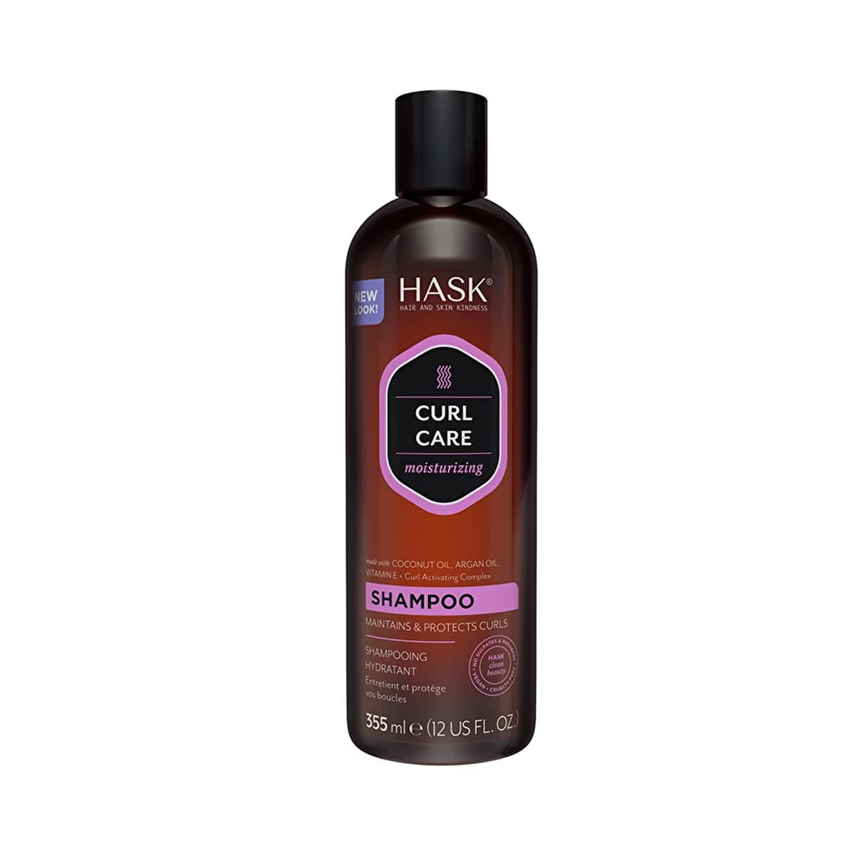 Hask Bukleli Saçlar İçin Nemlendirici Şampuan 355 ml - Gratis