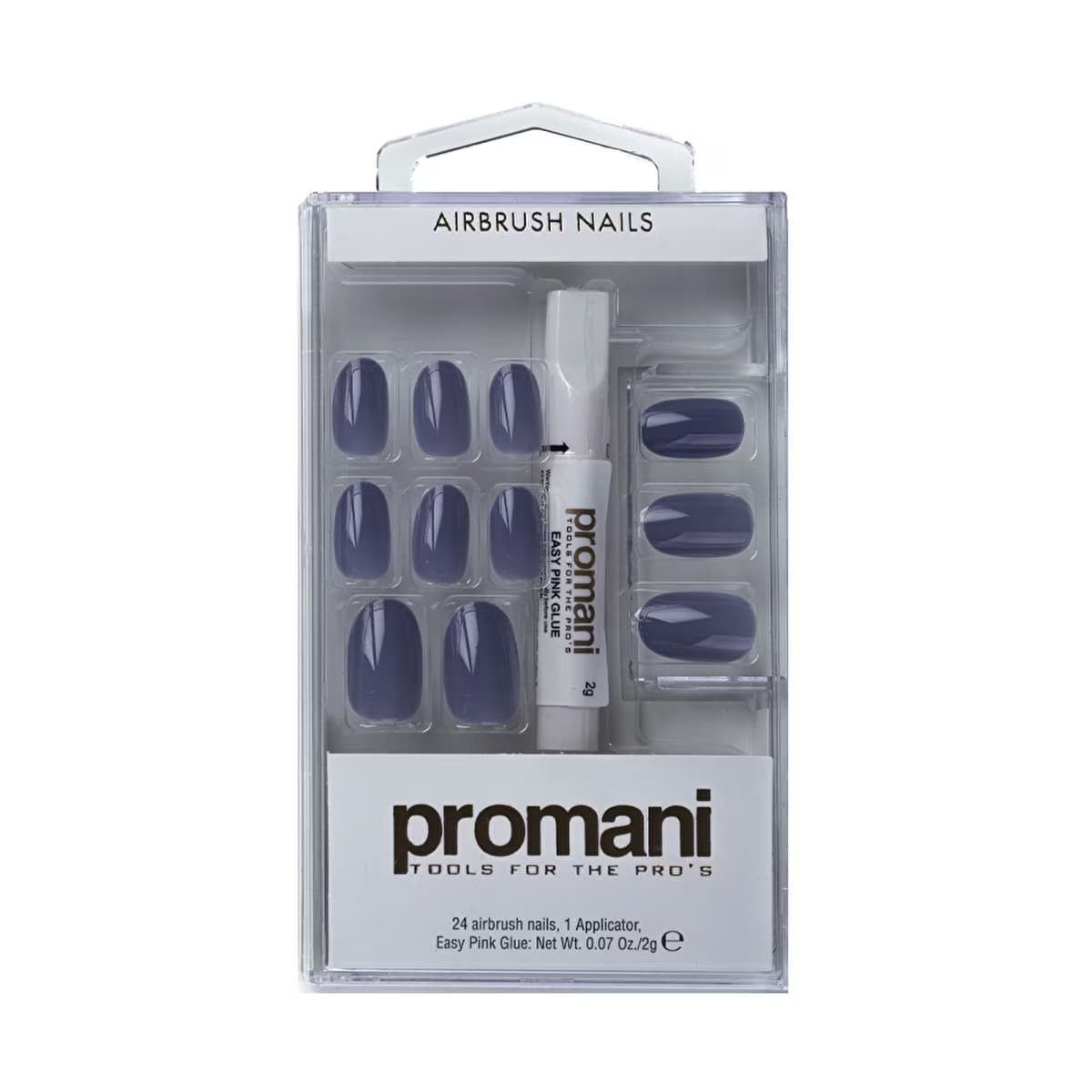 Promani Koyu Mavi Slate Takma Tırnak Kiti 24'lü - Gratis