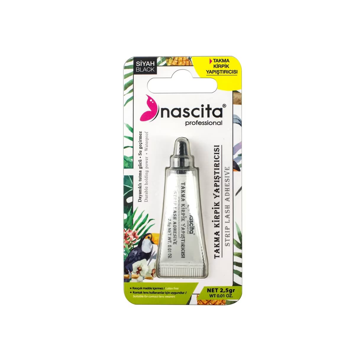 Nascita Siyah Takma Kirpik Yapıştırıcı 2,5 gr - Gratis