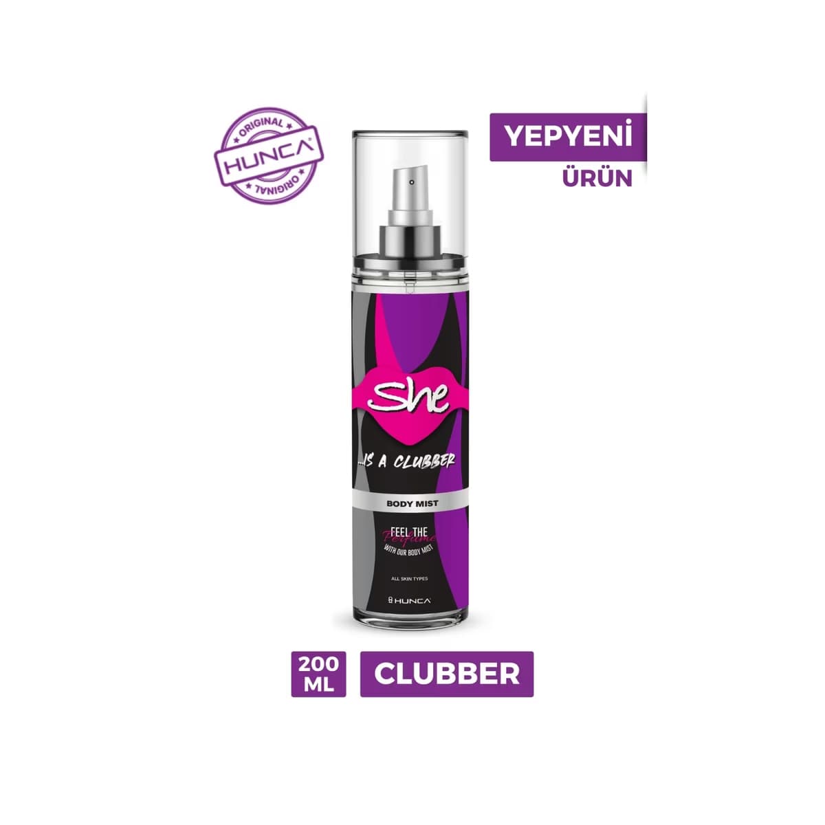 She Clubber Kadın Vücut Spreyi 200 ml - Gratis