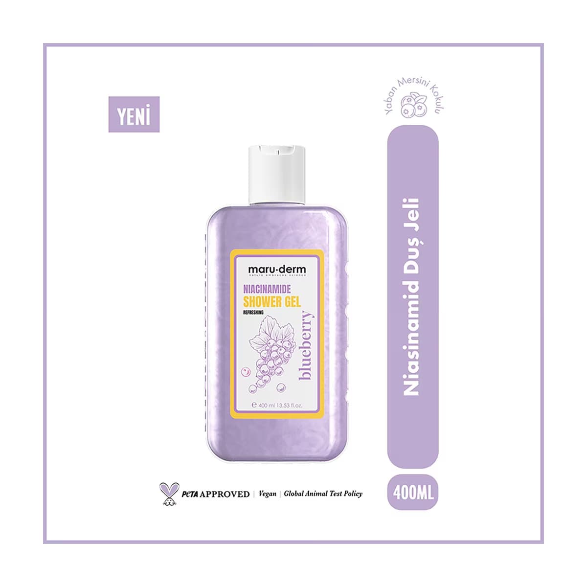 Maruderm Sıkılaştırıcı ve Renk Eşitleyici Duş Jeli Niasinamid 400 ml - Gratis
