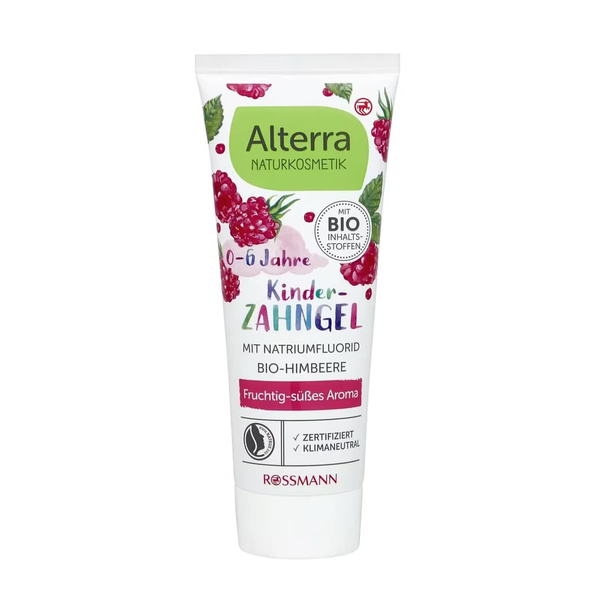 Alterra Çocuk Diş Macunu Organik Ahududulu Çilek Ekstraktlı, 0-6 Yaş 75 ml