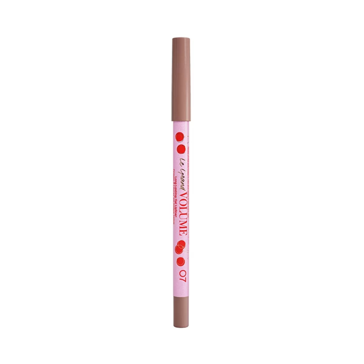 Vivienne Sabo Le Grand Volume Gel Lipliner 07 Brown Pink - Precise Definition & Long-Lasting Wear - Gratis