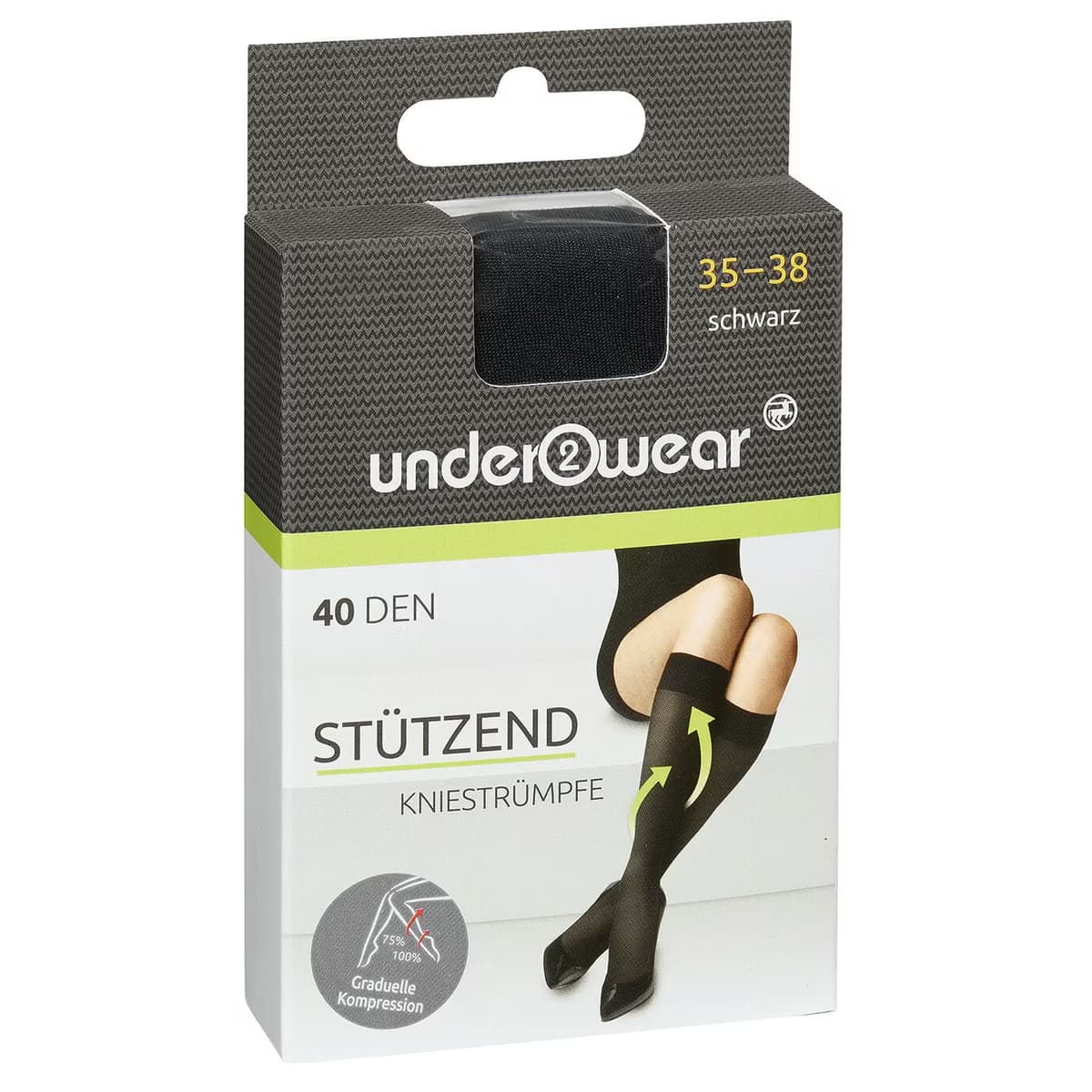Underwear Diz Altı Çorap 40 den, Siyah 35/38 Numara
