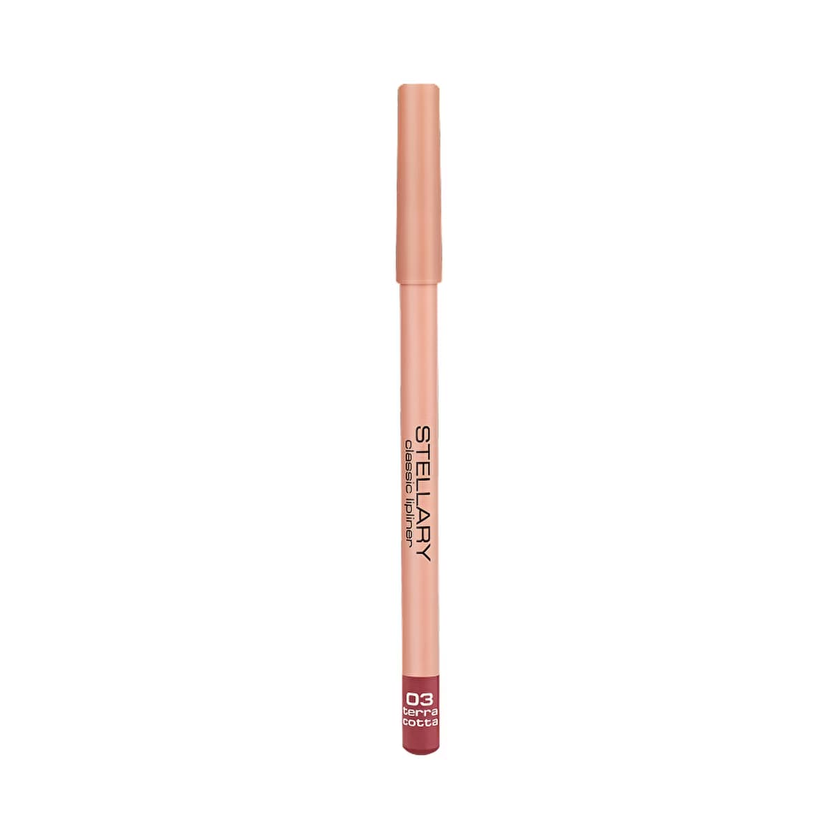 Stellary Lip Liner Dudak Kalemi 03 Terra Cotta - High Pigmentation & Smooth Application - Gratis