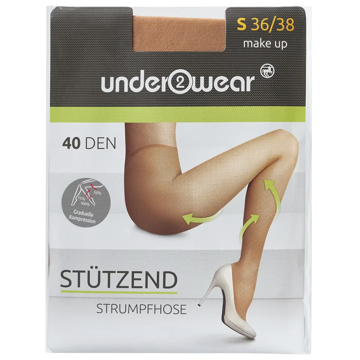 Underwear Destekli Külotlu İnce Çorap 40 den, Ten Rengi, 36/38 36/38 Beden