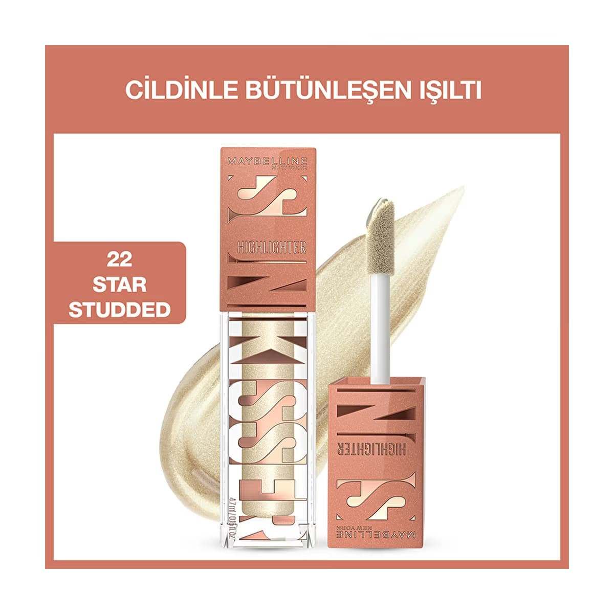 Maybelline New York Sunkisser Likit Aydınlatıcı Highlighter 22 Star Studded - Gratis