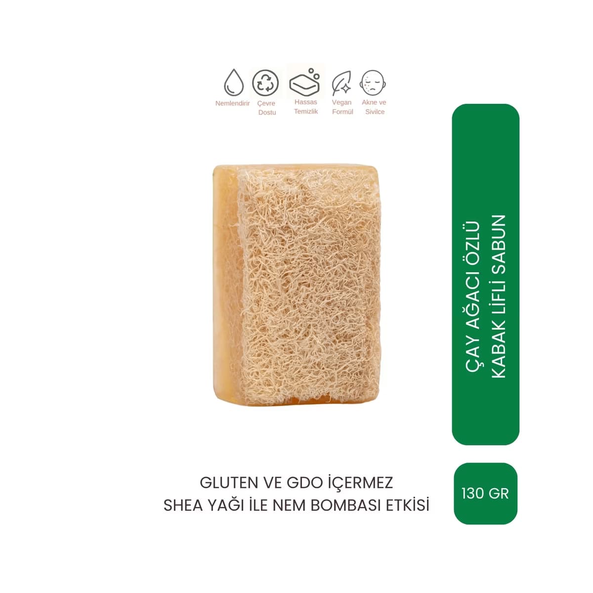 Let'scrub Doğal Kabak Lifli Çay Ağacı Sabunu 130 gr - Gratis