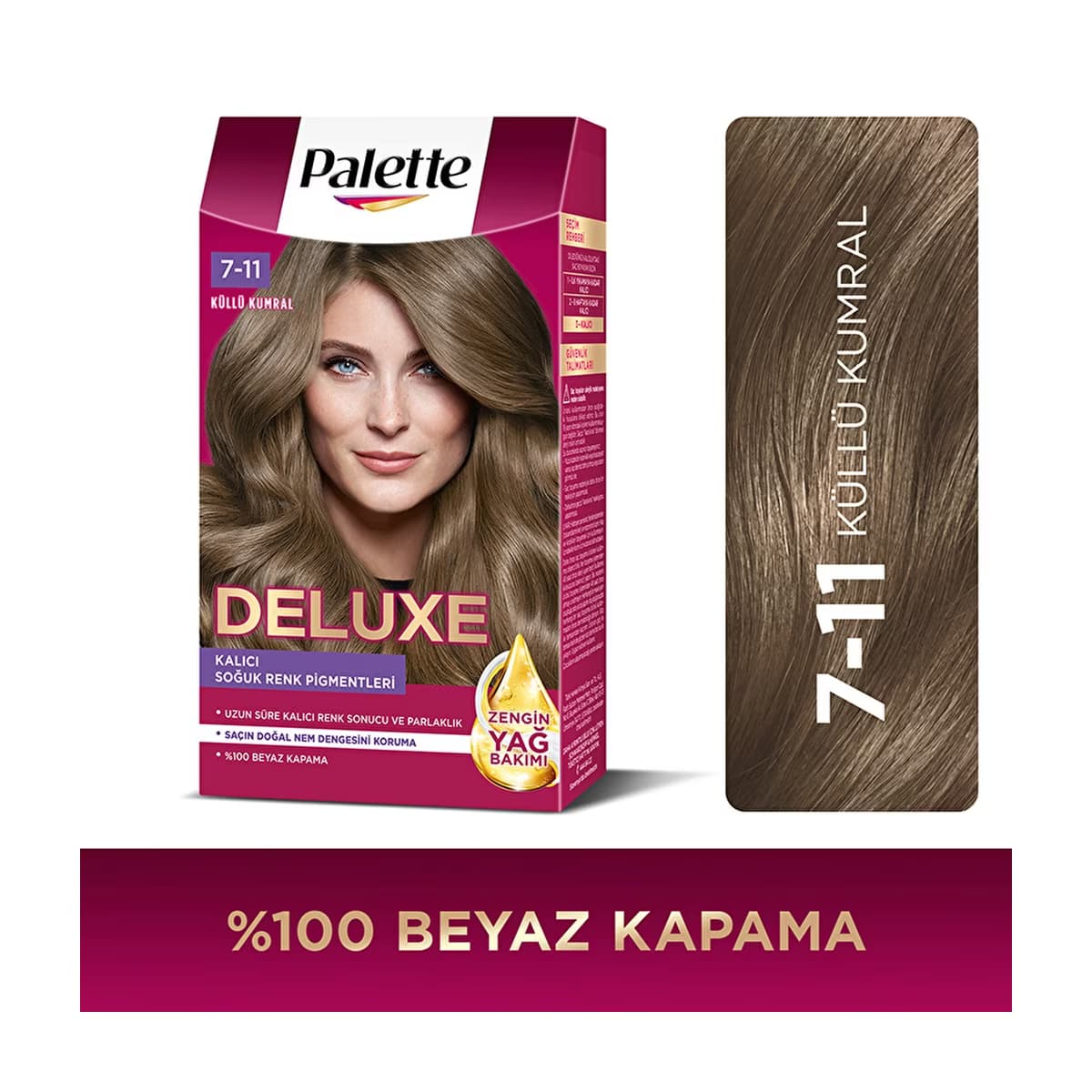 Palette Deluxe Saç Boyası 7-11 Küllü Kumral - Gratis