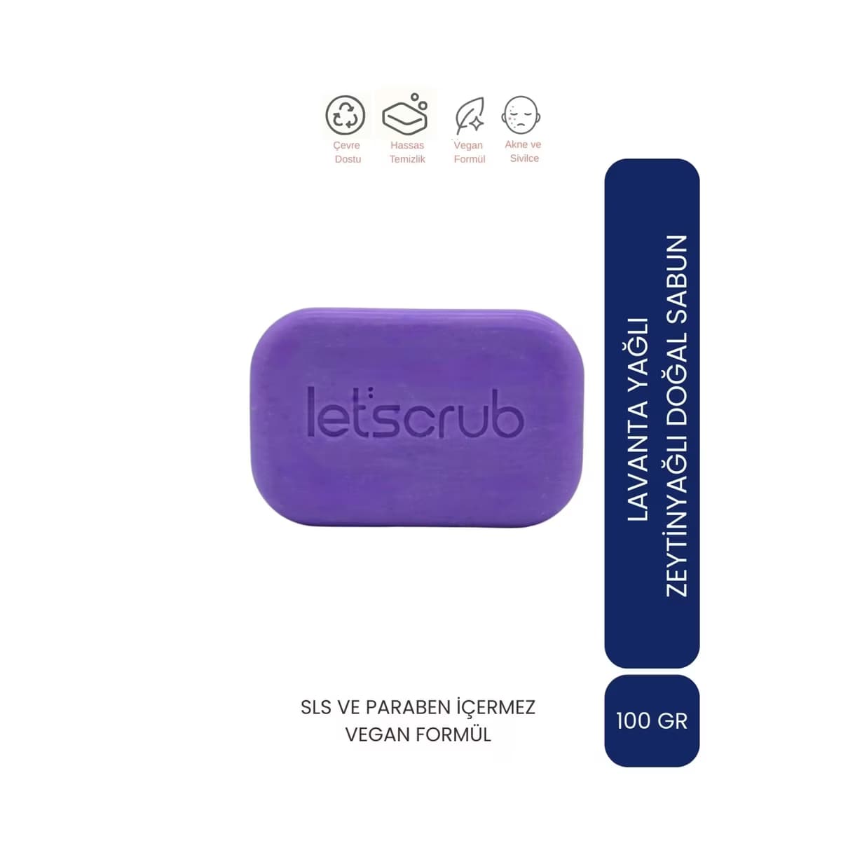 Let'scrub Zeytinyağlı Lavanta Yağı Sabunu 100 gr - Gratis
