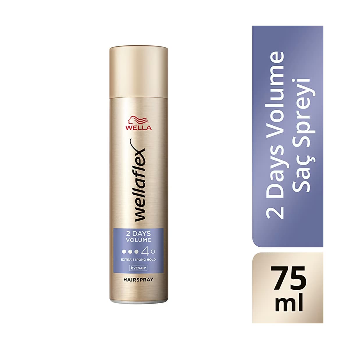 Wella Wellaflex 2 Days Volume 2 Gün Boyunca Hacim Veren Saç Spreyi Extra Strong Hold 75 ml - 4/5 Hold - Gratis