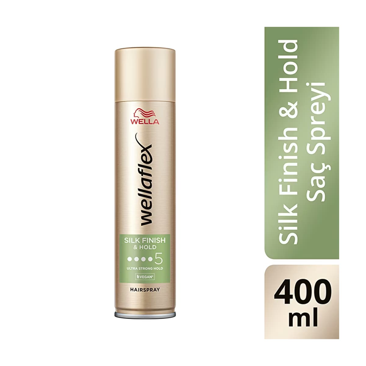 Wella Wellaflex Silk Finish & Hold İpeksi Bitiş ve Tutuş Sağlayan Saç Spreyi Ultra Strong Hold 400 ml - 5/5 Hold - Gratis