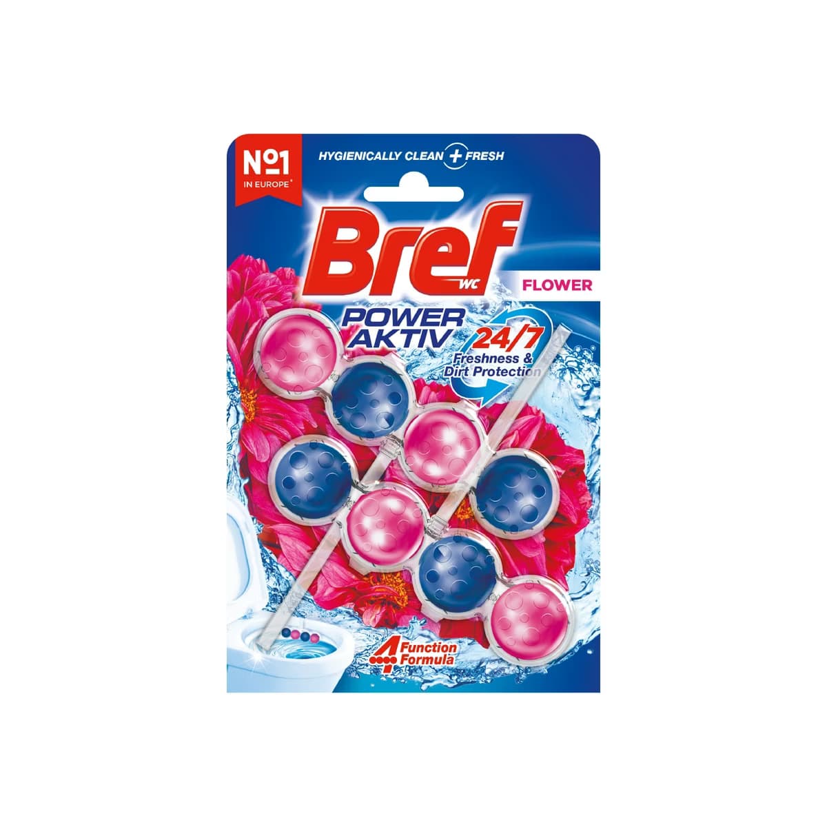 Bref Power Aktiv DuoPack Tuvalet Bloğu Çiçek - Gratis