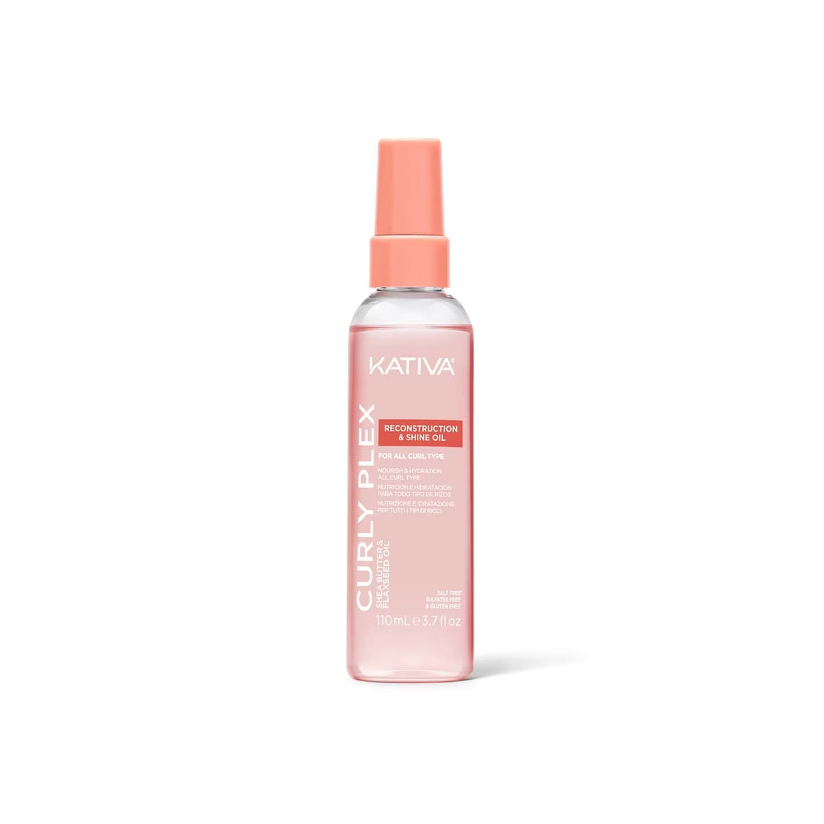 Kativa Curly Plex Bukle Onarıcı & Parlatıcı Kıvırcık Saç Bakım Yağı 110 ml - Gratis