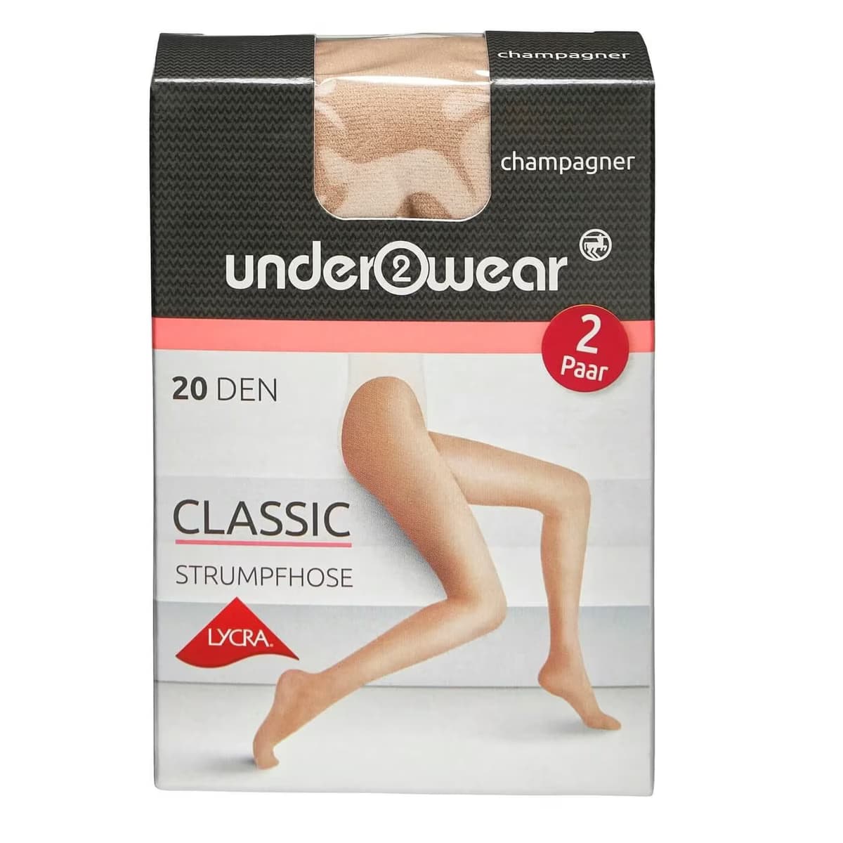 Underwear Likralı Külotlu İnce Çorap 20 den, Şampanya 36/38 Beden
