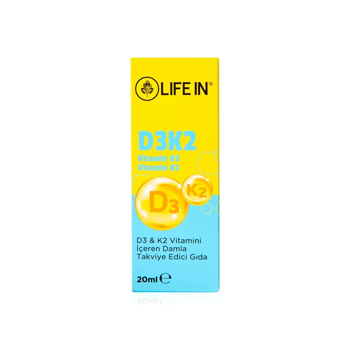 Life In D3 + K2 Vitamini İçeren Damla Takviye Edici Gıda 20 ml - Gratis