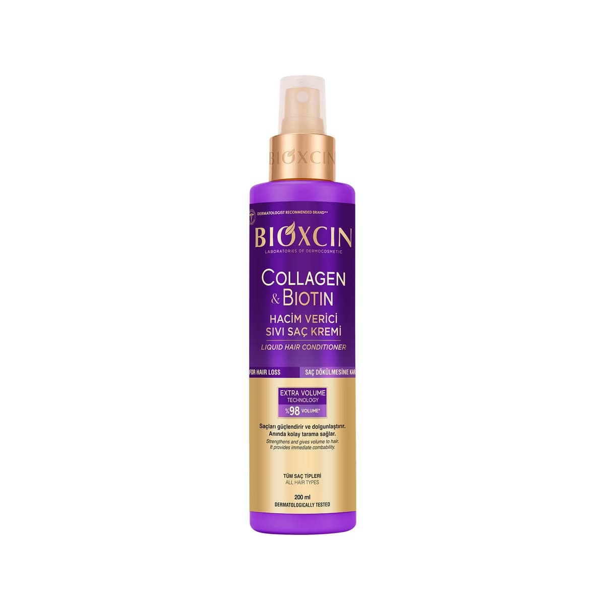 Bioxcin Collagen & Biotin Hacim Verici Sıvı Saç Kremi 200 ml - Gratis