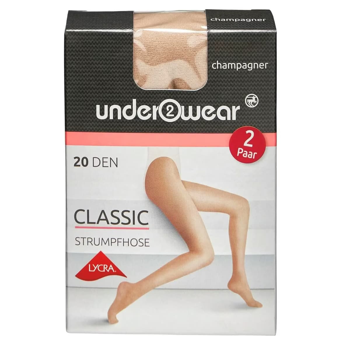 Underwear Likralı Külotlu İnce Çorap 20 den, Şampanya 40/42 Beden