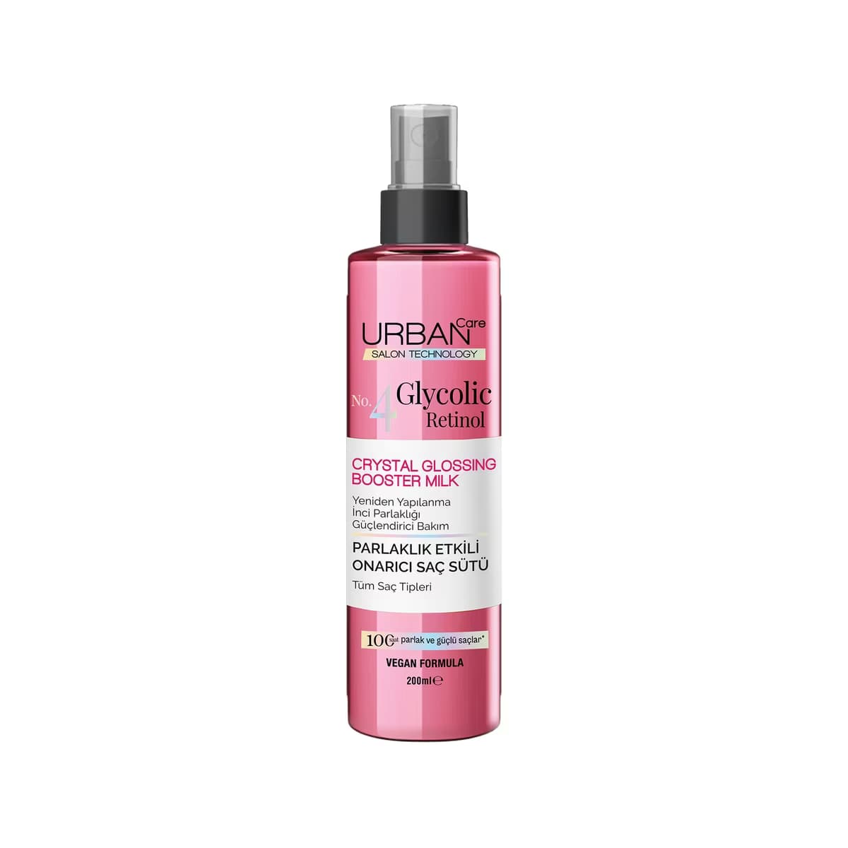 Urban Care No.4 Glycolic Retinol Parlaklık Etkili Onarıcı Saç Bakım Sütü 200 ml - Gratis