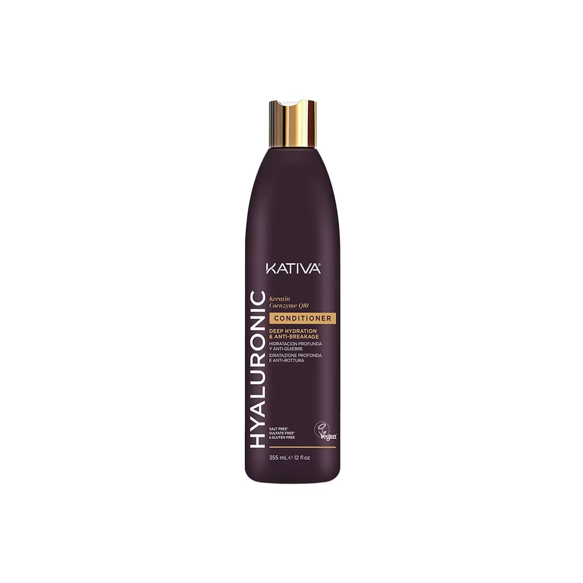 Kativa Hyalüronik Nemlendirici Kırılma Önleyici Saç Kremi 355 ml - Gratis
