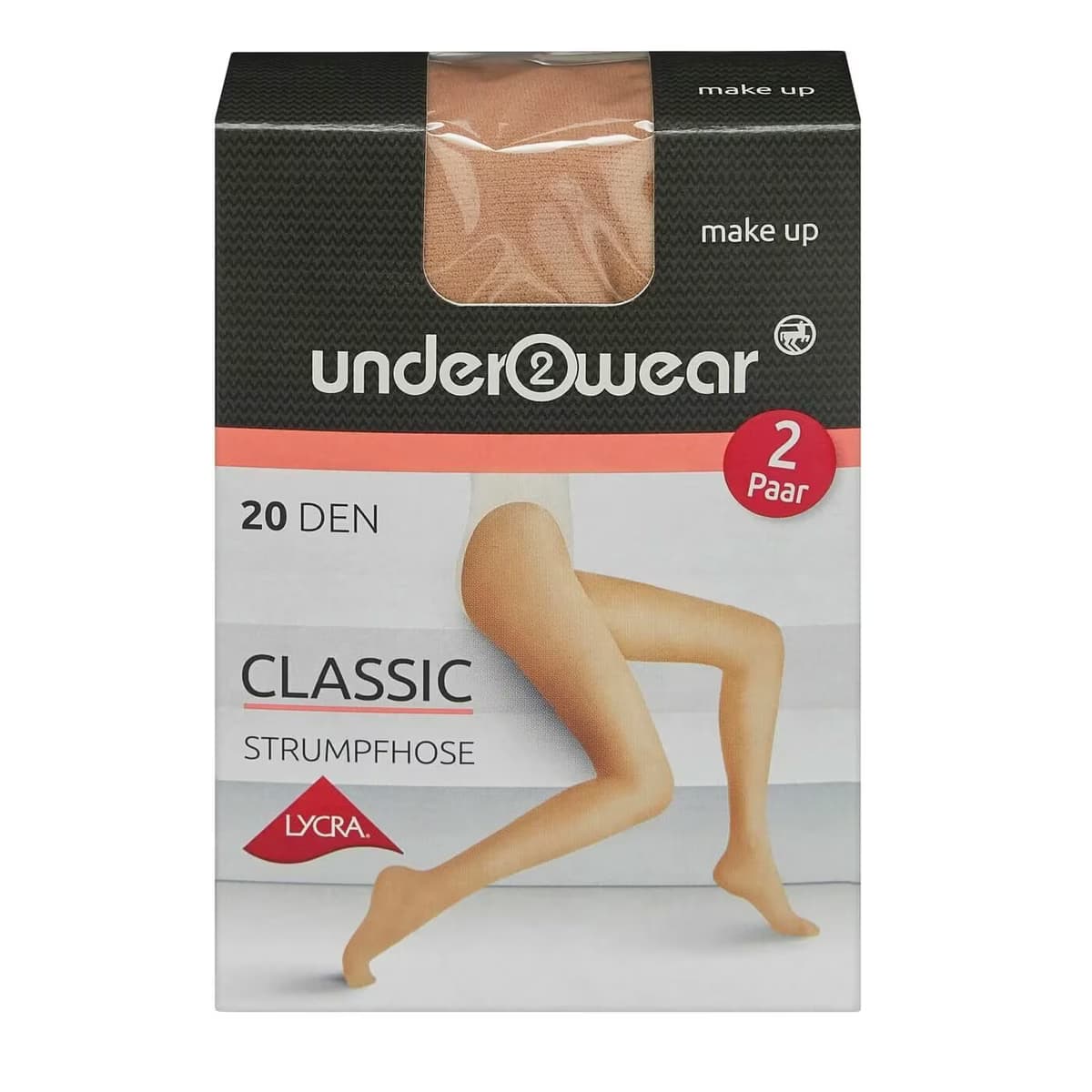 Underwear Likralı Külotlu İnce Çorap 20 den, Ten Rengi 40/42 Beden