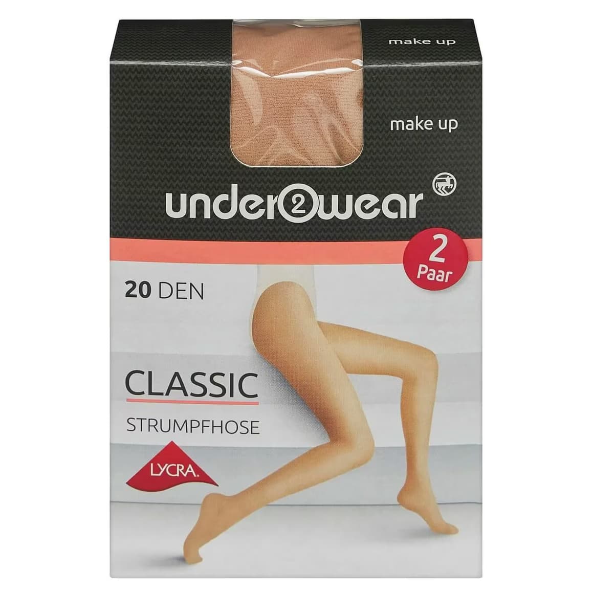 Underwear Likralı Külotlu İnce Çorap 20 den, Ten Rengi 44/46 Beden