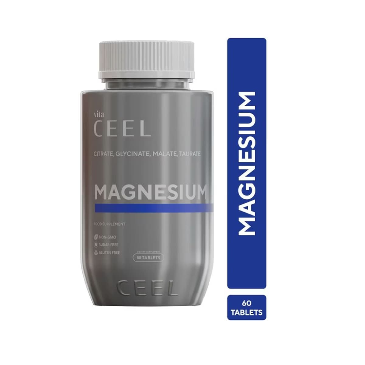 Vita Ceel Magnezyum Complex Tablet 60 Adet (B6 Sitrat, Bisglisinat, Malat, Taurat) - Gratis