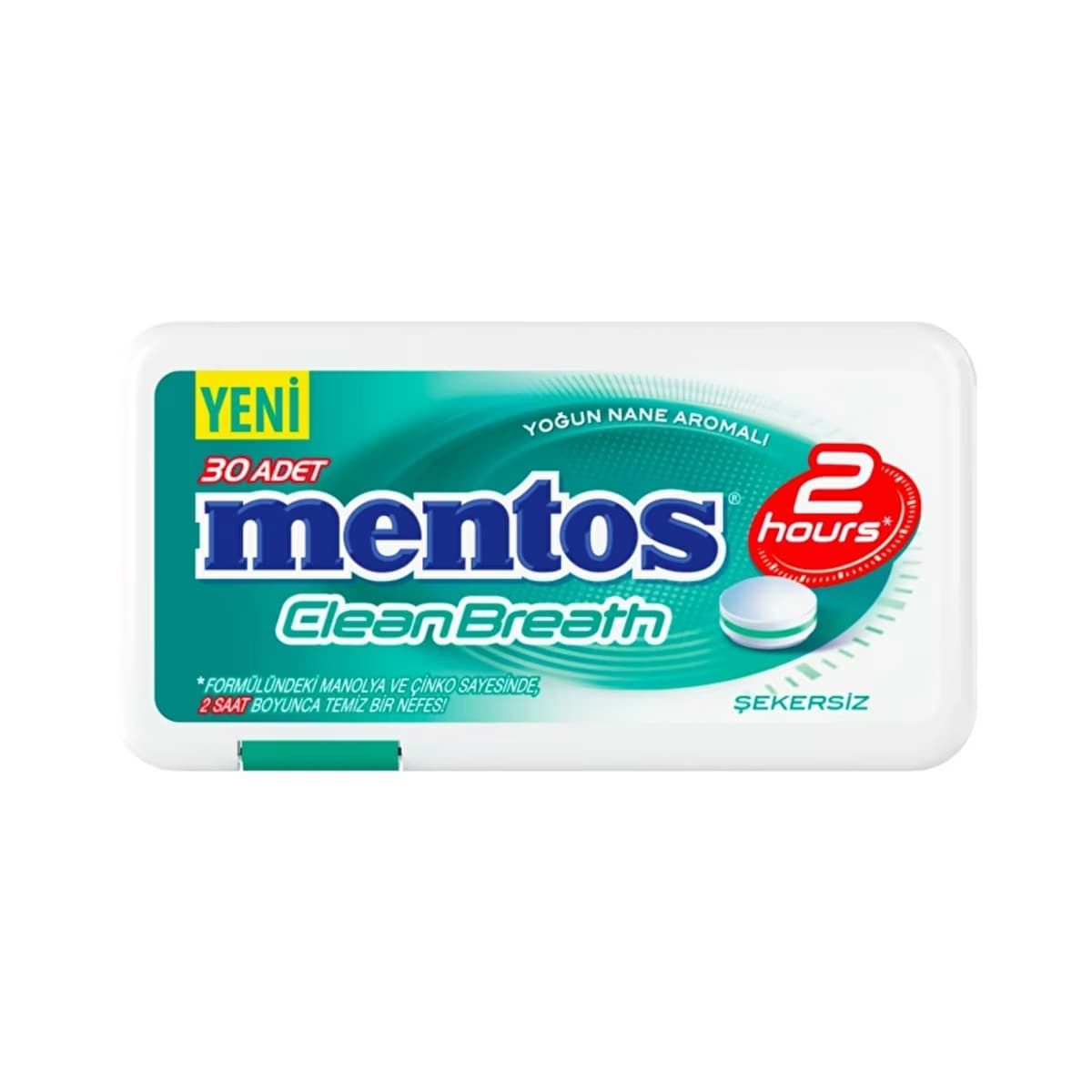 Mentos 2 Saat Clean Breath Yoğun Nane Ferahlığı 21 gr - Gratis