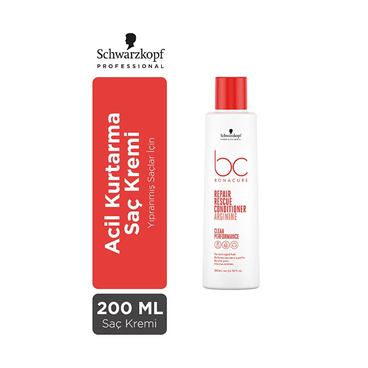 Bonacure Clean Acil Kurtarma Saç Kremi 200 ml - Gratis