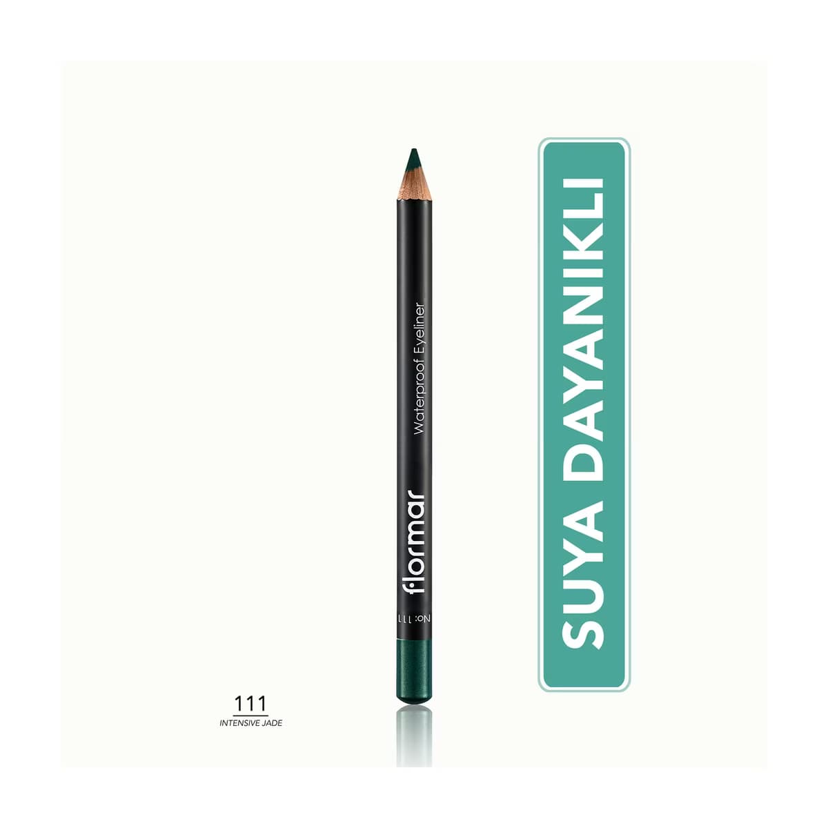 Flormar Suya Dayanıklı ve Yoğun Pigmentli Mat Göz Kalemi 111 Intensive Jade - Gratis