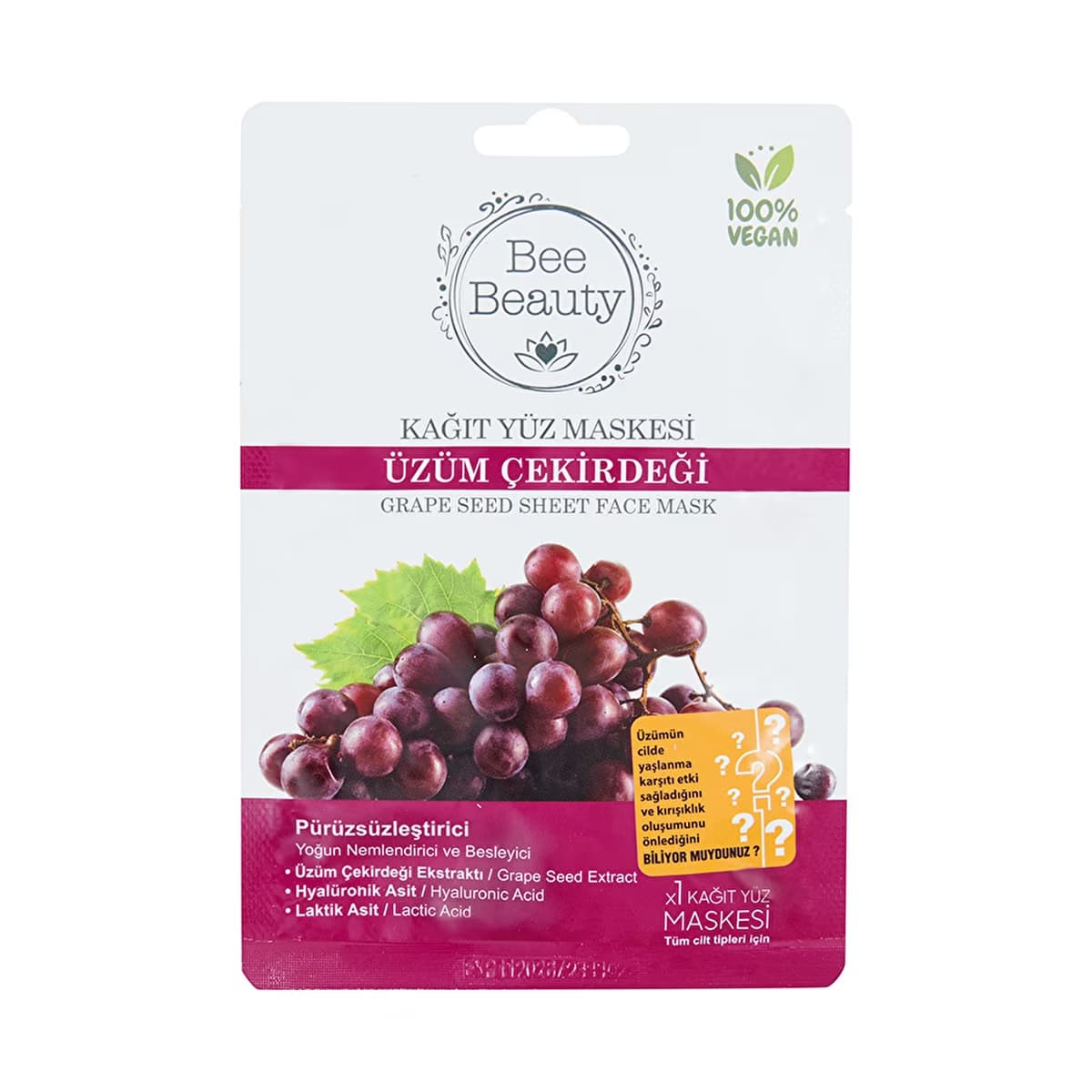 Bee Beauty Superfood Üzüm Maskesi 25 ml - Gratis